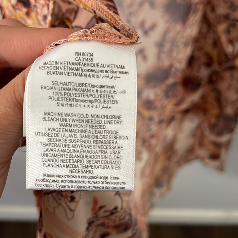 BCBGeneration Sheer Floral Kaftan Cover Up - Picture 8 of 8